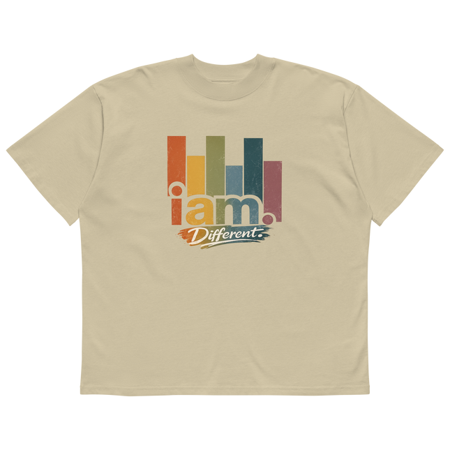 Different - iam. Oversized Unisex Bio T-Shirt